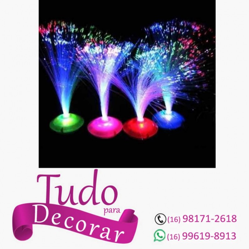 Abajur de LED e fibra ótica 01 unid.