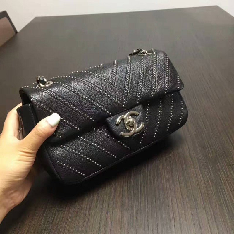 Chanel Classic Chevron Metal 20 e 25cm