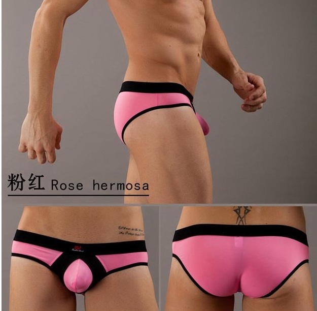 Lançamento - Cueca Sunga Underwear Bolsa Respirável Bolsa Ultra Fina Pink