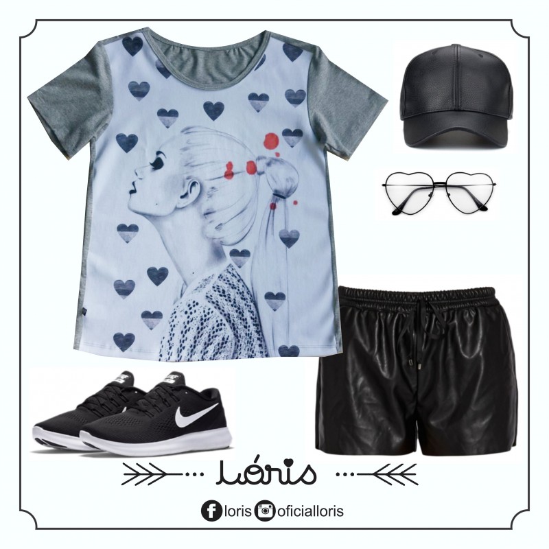 T-shirt Perfil Cinza
