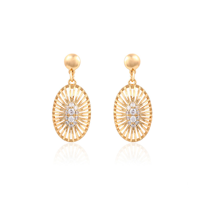 BRINCO SEMIJOIAS COM ZIRCONIA FOLHEADO A OURO-90379