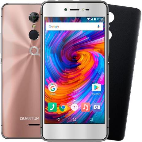 Smartphone Quantum GO2 4G 32GB Rosa Octacore 3GB RAM Duas Câmeras 13MP Tela HD 5 Android 7 - Quantum