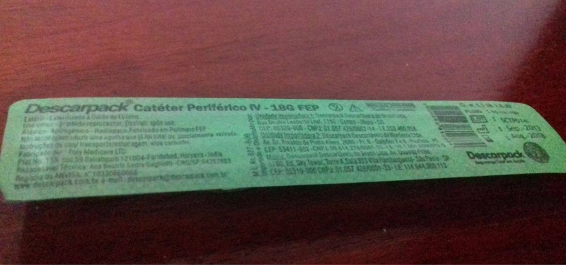 Cateter 18G (Unidade) [30% OFF]