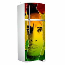 envelopamento de geladeira duplex bob marley