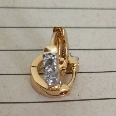 BRINCO ARGOLA ZIRCONIA PEQUENO-T0504
