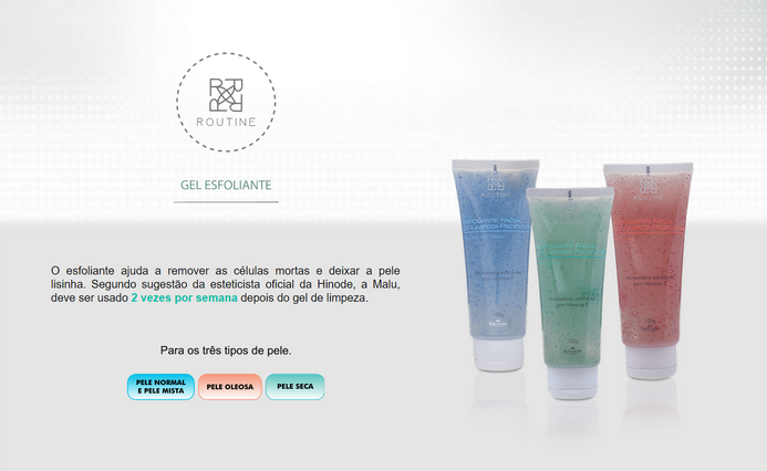 GEL ESFOLIANTE DE LIMPEZA PROFUNDA ROUTINE HINODE 100g