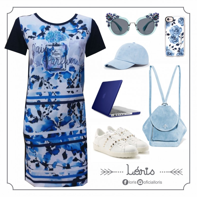 Vestido Perfume Azul