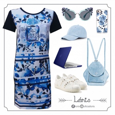 Vestido Perfume Azul