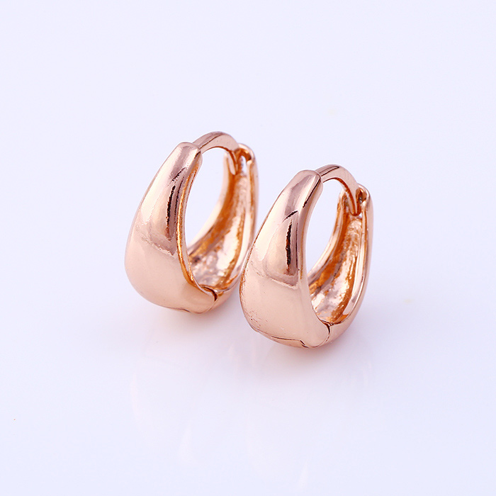 Argola folheada ouro-rose -27423