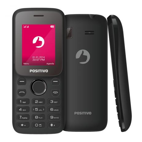 Celular positivo p25 com tela 1.8”, dual chip, câmera vga, bluetooth, rádio fm, gps - Positivo