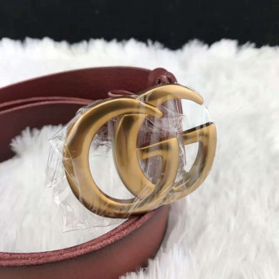 Cinto Gucci Vermelho Bordô
