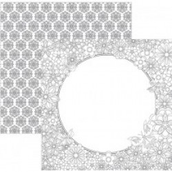 Folha Scrapbook para Colorir Dupla Face - Toke e Crie 1 