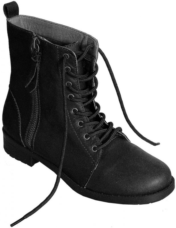 Coturno feminino 100% couro legitimo - PRETO