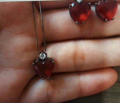 Conjunto Coração Vermelho