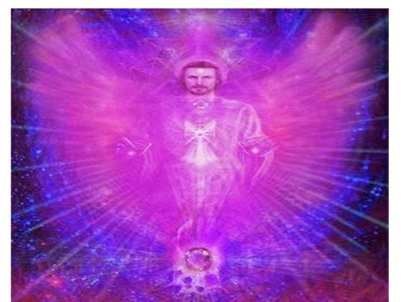 Quadro em Alta  Definição 7 Raio Chama Violeta Mestre Saint german