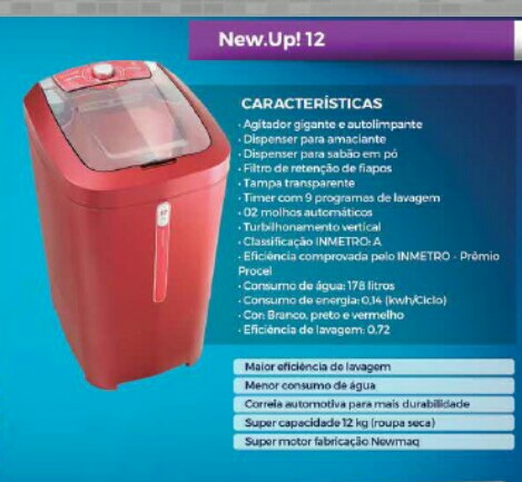 Lavadora New.Up! 12 red