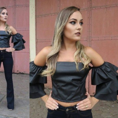 Cropped Couro Eco