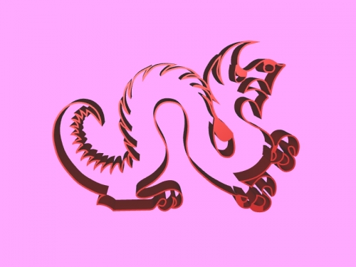 Cortador biscoitos dragão