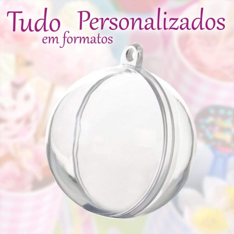 Esfera em acrílico kit 10 unid