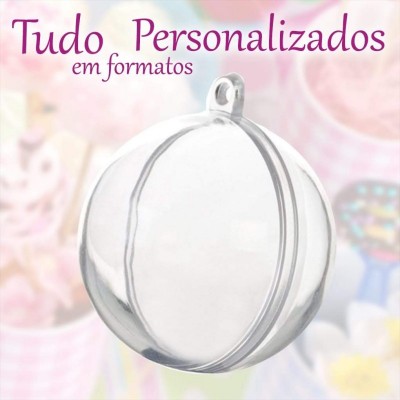 Esfera em acrílico kit 10 unid