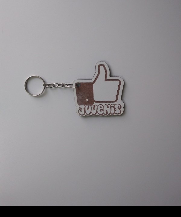 Chaveiro Eu curto Juvenis em MDF