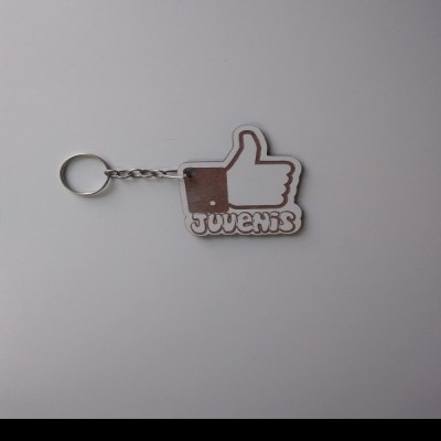 Chaveiro Eu curto Juvenis em MDF
