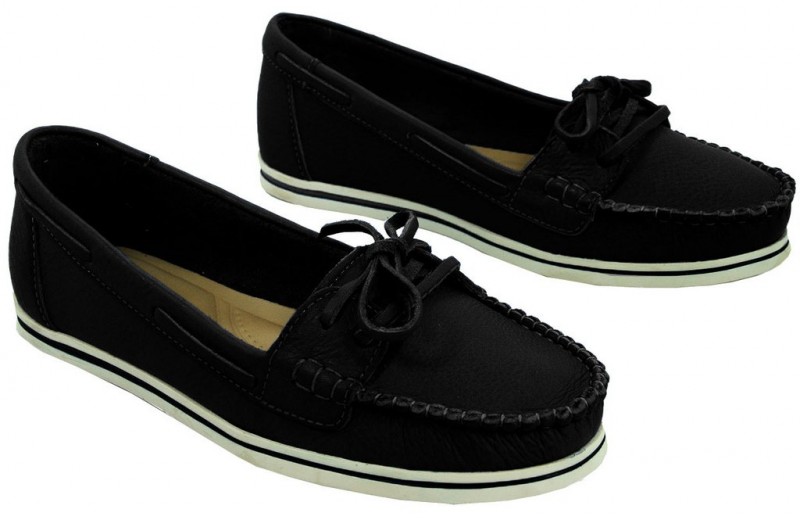 Mocassim 100% Couro Legítimo (Couro Liso) - PRETO