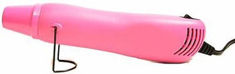 Pink Embossing Heat Gun Craft Tool with Stand - American Crafts Zap! 3 