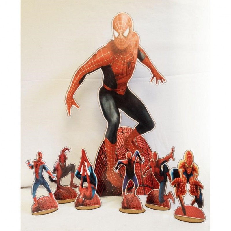 Kit Display de Chão e Mesa - HOMEM ARANHA - 7 Peças (Aluguel)