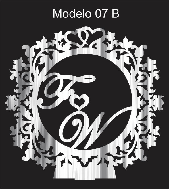 Topo de Bolo - Modelo 07B (leia descrição do produto)