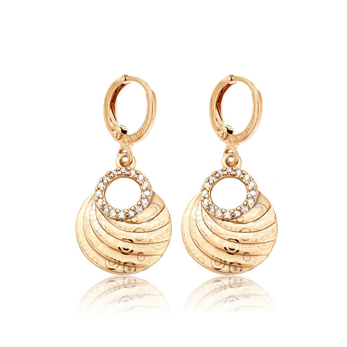 BRINCO FOLHEADO OURO SEMI-JÓIA COM ZIRCONIA-28239