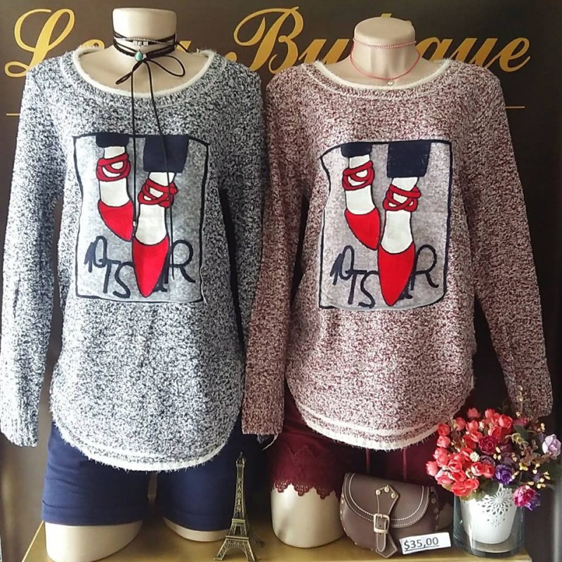 BLUSA LINHO SAPATINHO