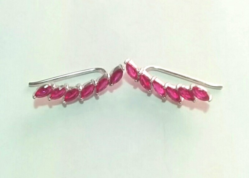 Brinco Zircónia Rosa