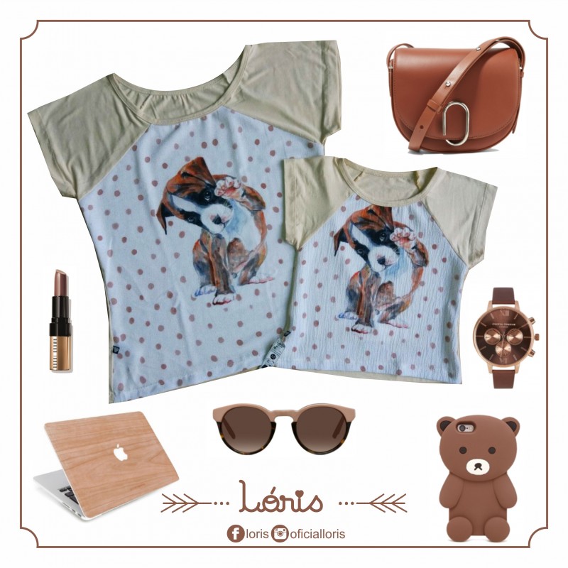 T-shirt Dog Bege