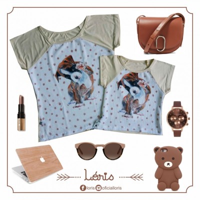 T-shirt Dog Bege