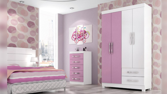 Guarda Roupa Caribe 4 portas