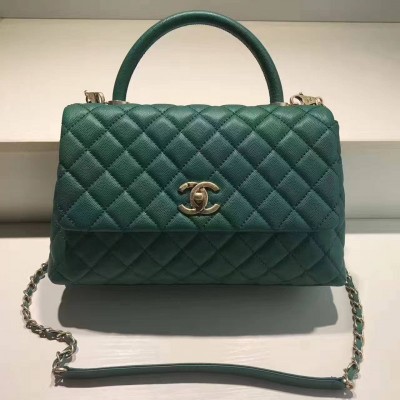 Chanel Handle Verde!! Alça em Python!! 28cm