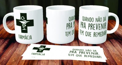 Caneca de Porcelana Farmácia