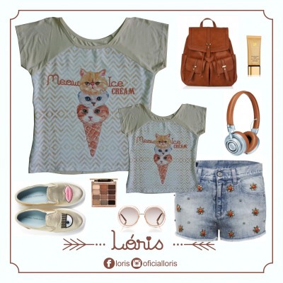 T-shirt Sorvete de Miau