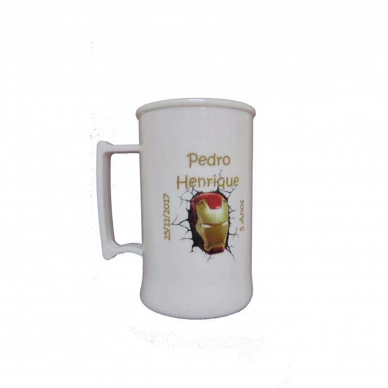 Caneca shopp Plástico com 10 unidades