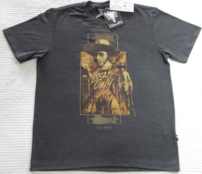 Camiseta Manga Curta Cavalera Locals Only cinza
