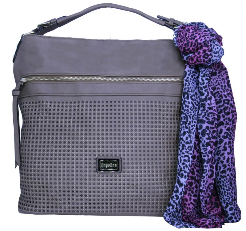 Bolsa Premium Corte a Laser com Lenço KHAKI