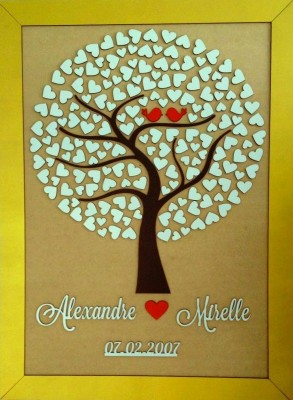 QUADRO DE ASSINATURA EM MDF
