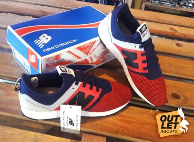 NEW BALANCE - 247 vermelho detalhe azul e branco
