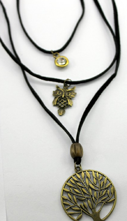 Colar Trio Chocker Arvore Da Vida