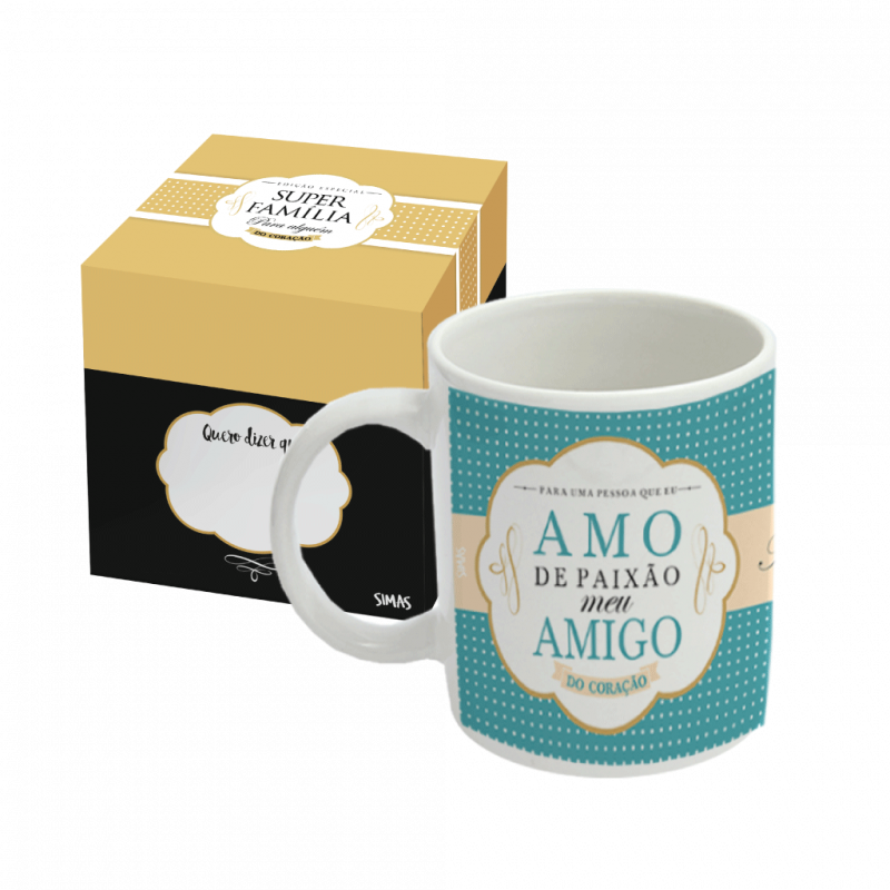 CANECA AMO DE PAIXÃO MEU AMIGO
