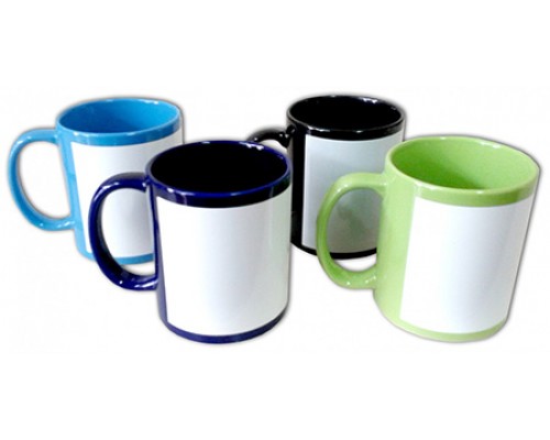 Caneca com Tarja Branca