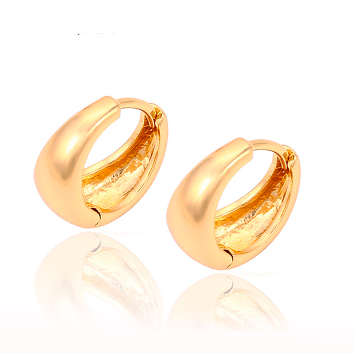 Brinco argola folheado ouro-28823