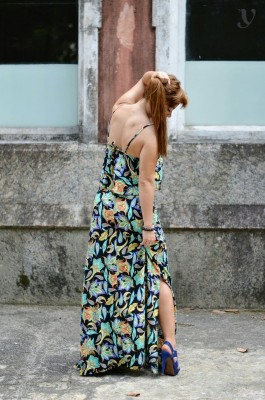 Saia Longa Estampada