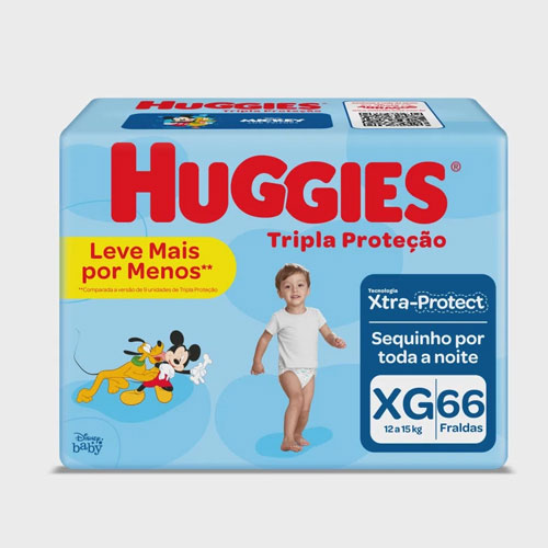 Fralda Big tripla proteção - Huggies - XG